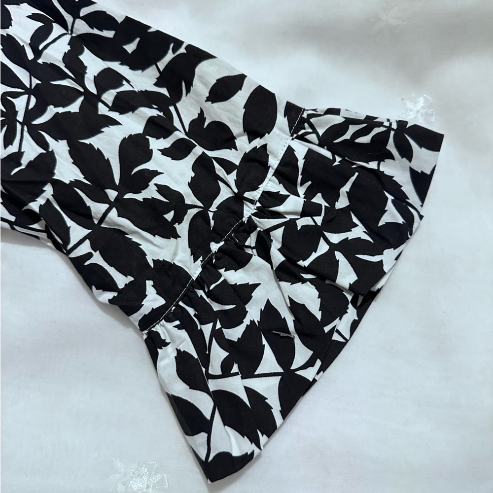 Vintage | Dress | Isaac Mizrahi for Target Black|White Ivy Print Dress - Picture 6 of 11